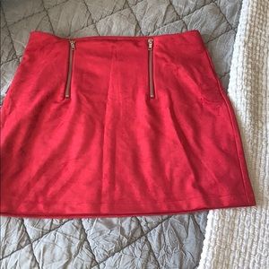 Large red forever 21 skirt